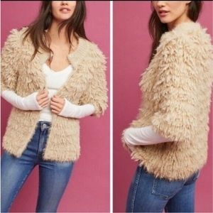 Anthropologie Knitted and Knotted brand Talah Shag Cardigan
